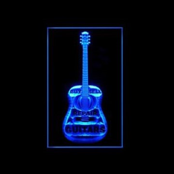 Buy Sell Repair Guitar LED Neon Sign